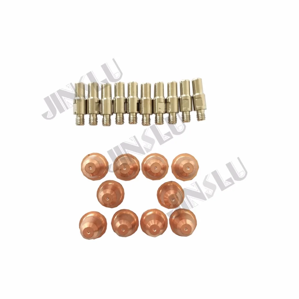 21 قطعة S45 البلازما قطع الشعلة الجسم الأحمر مقبض والمواد الاستهلاكية القطب PR0110 ونصائح PD0116-08