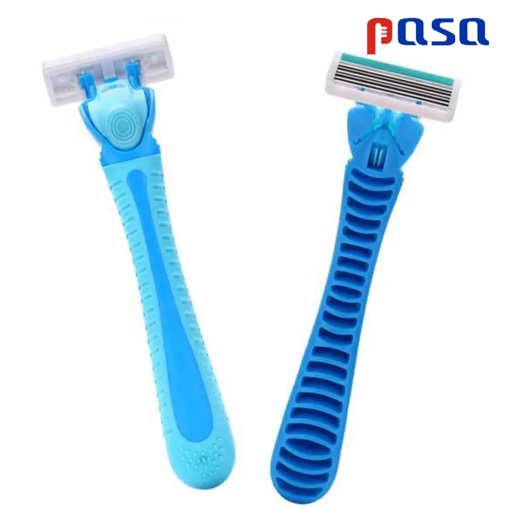 PASA Women Pubic Hair Razor Lady Leg Armpit Shaver Included 4 pcs Female Safety Replaceable Blades Shaving Head Free shipping