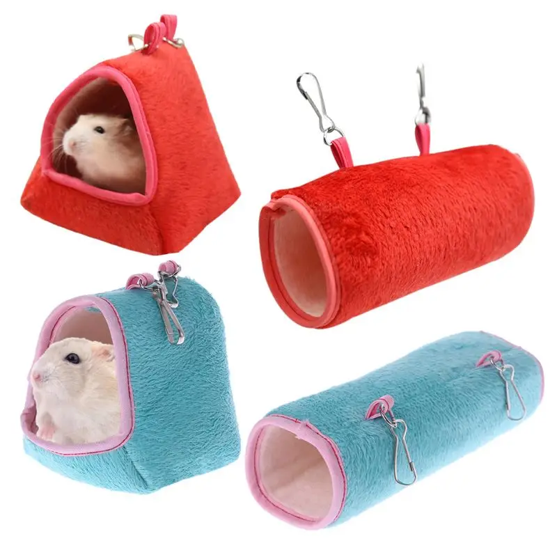 Hamster Cage Hammock Guinea Pig Sleeping Bed Winter Warm Small Animal House