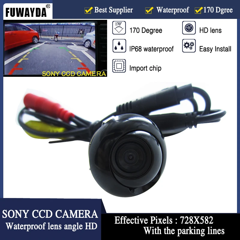 

FUWAYDA Free Shipping !!! HD CCD Chip Sensor 360 Degree Rear Reverse /Front/ Side View Car Vehicle SUV MPV Camera Universal HD