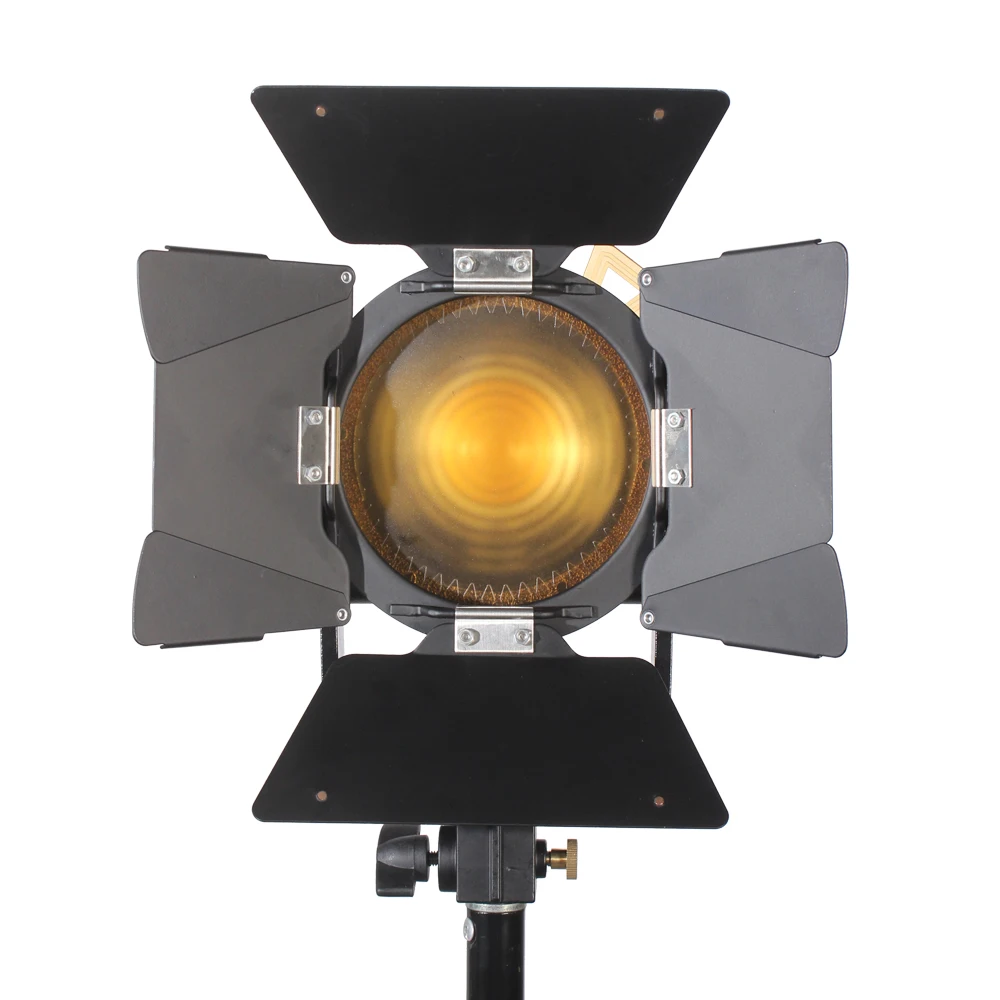 Foco LED de Fresnel para estudio, iluminación continua de 80W, 5600K/3200K, para película, vídeo, película, atenuación, FW-800G