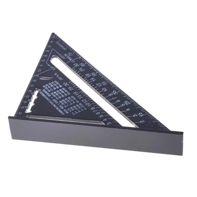 MIRUI 7/12 inch Triangle Angle Ruler Protractor Woodworking Measurement Tool Quick Read Square Layout Gauge Measuring Tool