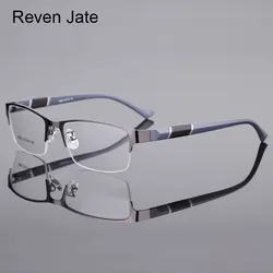 Half Rim Alloy Prescription Glasses Flexible Plastic TR-90 Temple Legs Optical Myopia Prescription Eyeglasses Frame 8850