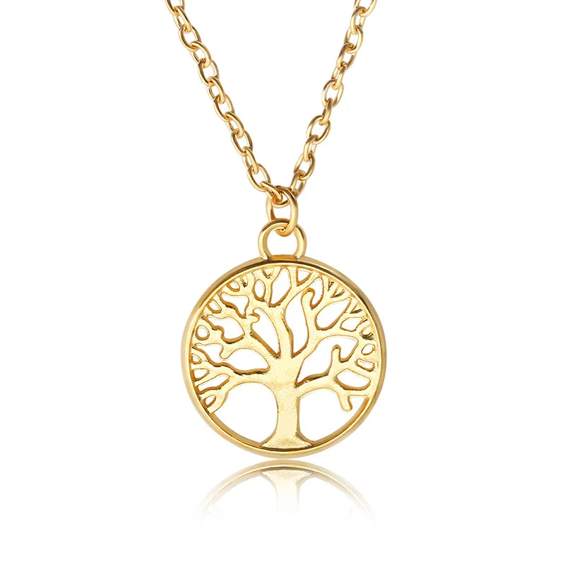 Fooderwerk Jewelry Retro Life Tree Pendant Necklace For Women Europe And America Ladies Personality Peace Tree Ornaments