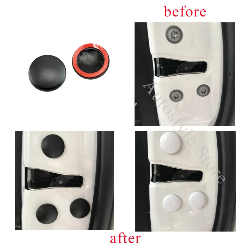 Car Door Lock Screw Protection Sticker car Accessories for Porsche 911 gt3 rs 966 944 997 993 918 914 924 cayenne cayman