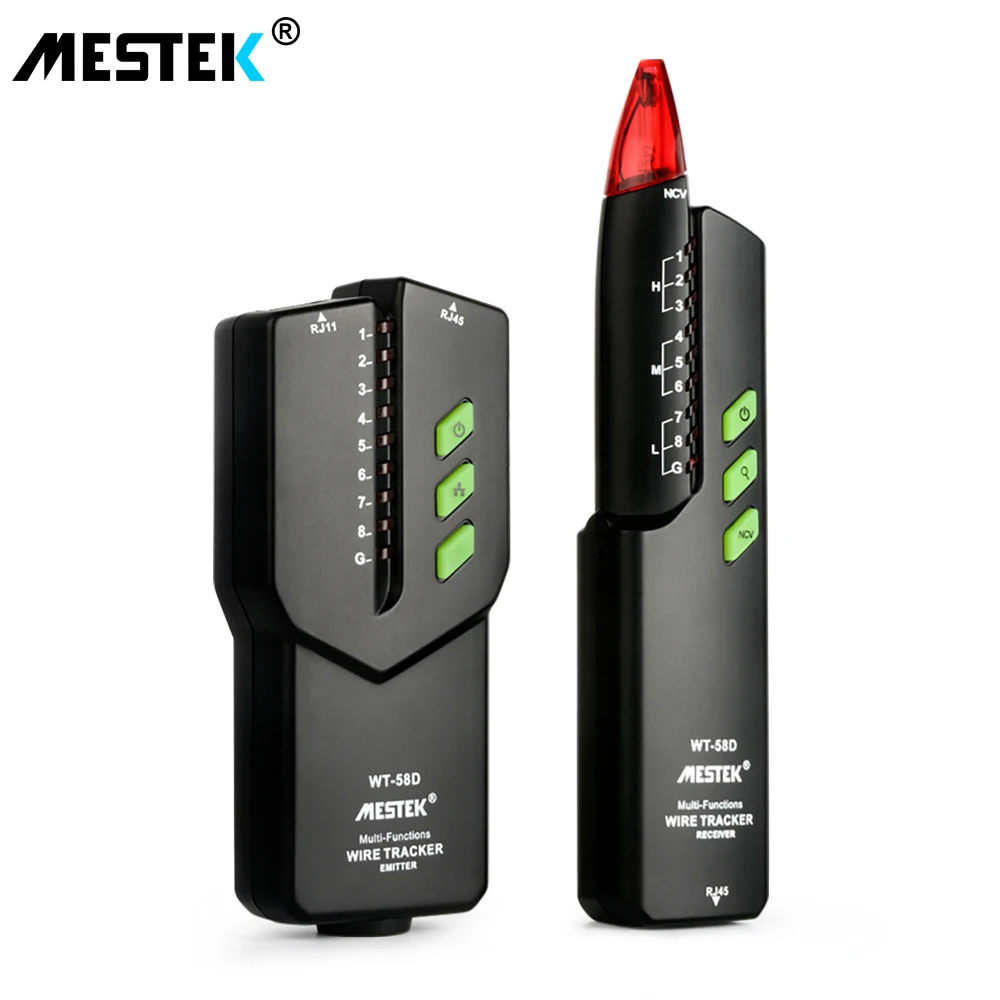 Rede Cabo Detector Tester com Lanterna Telefone Wire Tracker Interferência Nvc ac Tensão Tester Line Finder