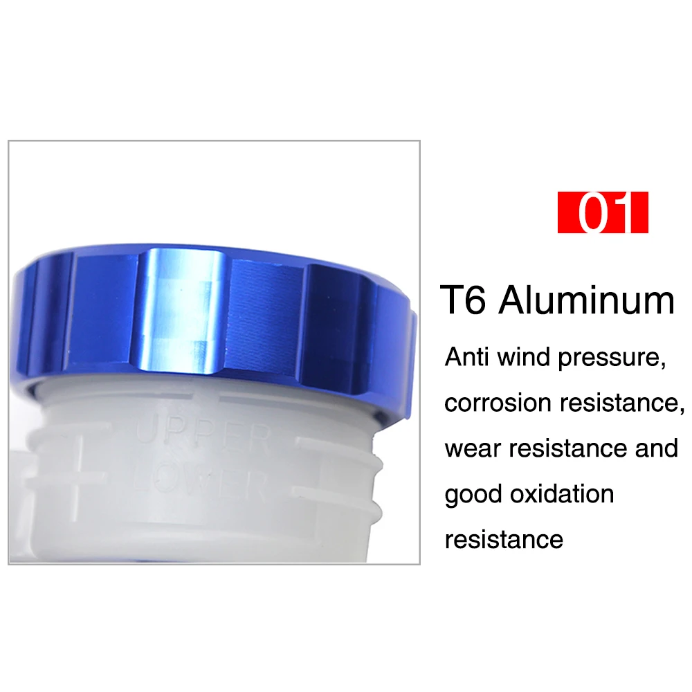 ZSDTRP Motorcycle Brake Fluid Reservoir Clutch Cylinder Tank Oil Fluid Cup with Pipe For YZF250 Z650 CBR600 CBR1000RR
