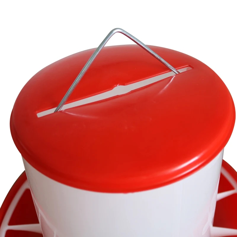 Neue Geflügelfutterautomaten 3kg / 5kg Futtereimer für Hühner, Enten, Wachteln – Bodenfutterautomat für Geflügel und Enten – Detail 6