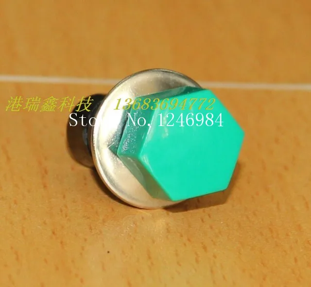 [SA]Highly trigger button switch M12 round green button to reset the switch without lock overstock PB302B { }--200pcs/lot