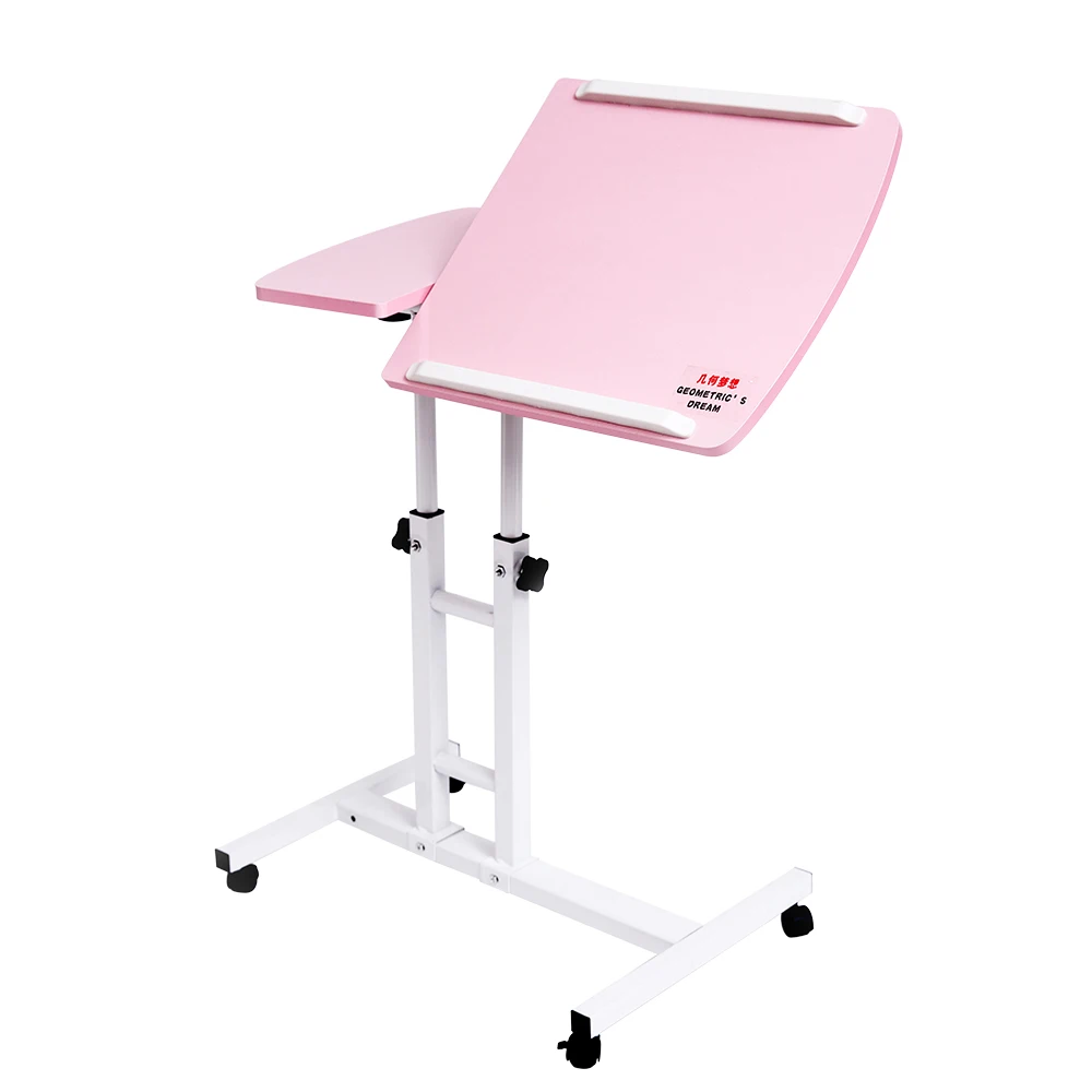 Foldable Computer Table  64*40CM Adjustable Portable Laptop Desk Rotate Laptop Bed Table Can be Lifted Standing Desk