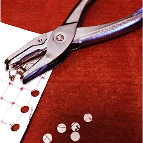 XRHYY Silver Color Handheld 1/4 Inch Cirlce Holes Punch