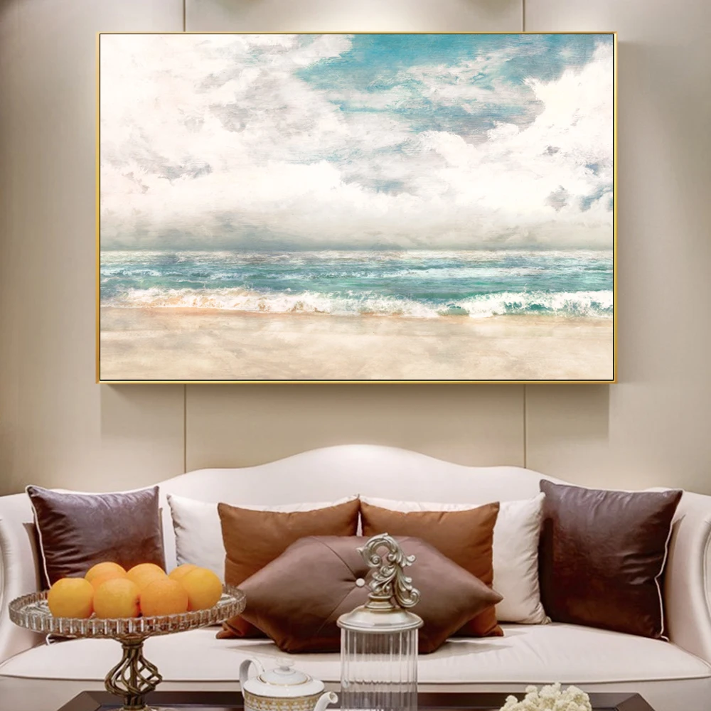 

Wall Art Canvas Painting Abstract Seascape Scenery Posters and Prints Canvas Art Prints Wall Pictures For Living Room Cuadros