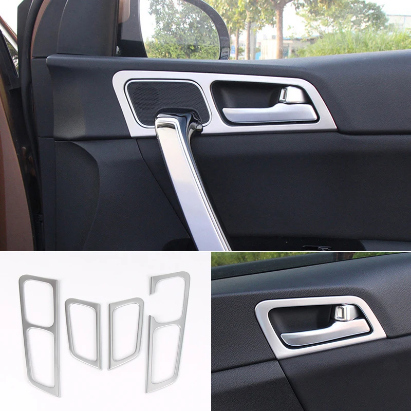 

For KIA Sportage 4 QL 2016 2017 2018 Accessories LHD Door Handle Bowl Automobile Panel Frame Stainless steel Interior Styling