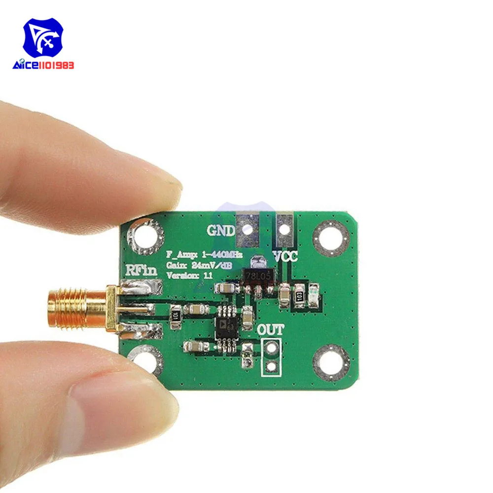 AD8310 0.1 -440MHz Gain 24mV/dB High-Speed Frequency Amplifier Module RF Logarithmic Detector Power Meter RSSI Measurement Board