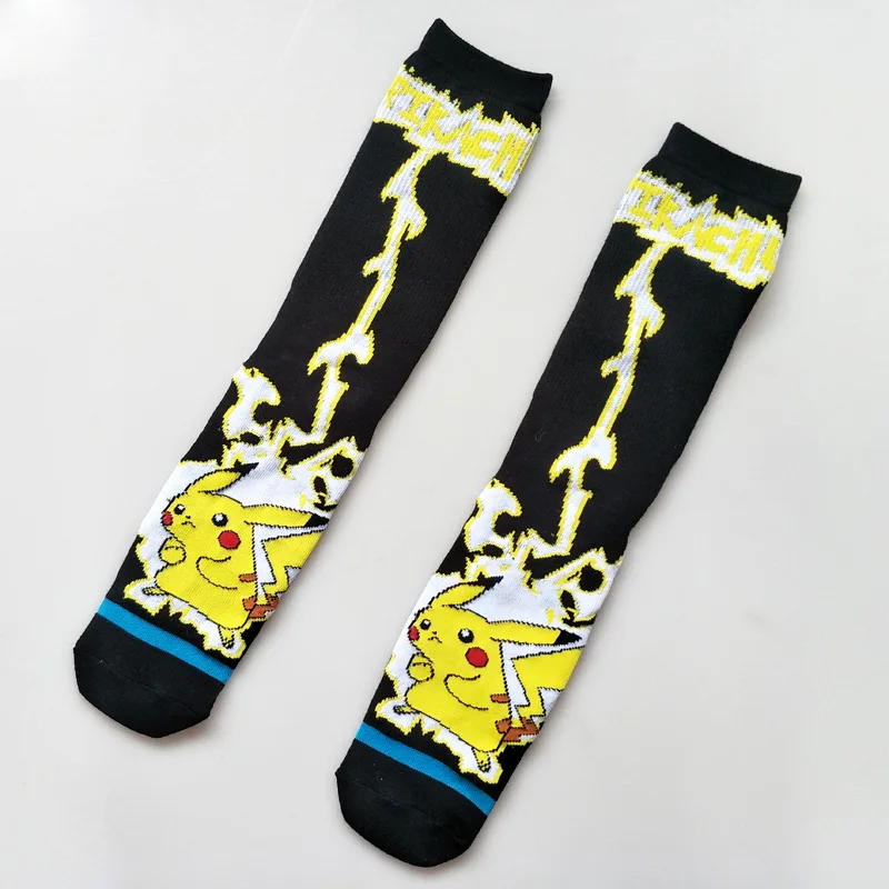 YSMILE Y Cartoon Socks Personality Novelty Cotton Jacquard Weave Long Crew Daily Socks Fashion Street Socks 2Pairs