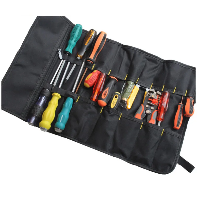 58x35cm bobine borsa per attrezzi borsa multiuso multifunzione pacchetto elettrico tela Oxford impermeabile con maniglie per il trasporto
