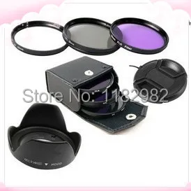 6ni1 49 MM UV filter +  CPL filter + FLD filter + Filter Case + Lens Hood + Lens Cap FLD  for S@ny NEX-3 NEX-5 NEX-6 NEX-7