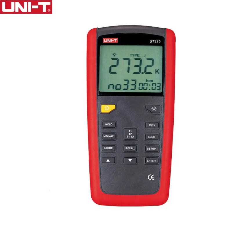 

UNI-T UT325 контактный тип Termometers диапазон-200 ~ 1375 USB интерфейс промышленный температурный тест выбор Тип K.J.T.E.R.S.N