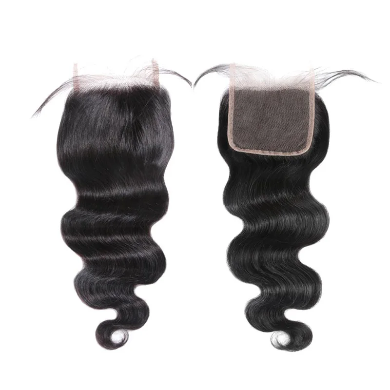 HD Lace Closure Brazilian Body Wave 4x4 5x5 Lace Closure With Baby Hair 100% Human Remy Hair 10\