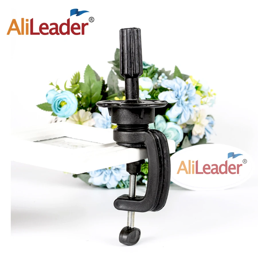 Black Adjustable Wig Stand Holder For Mannequin Training Head 1 Piece Wholesale Desk Table Clamp Stand