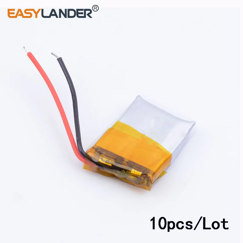 10pcs/Lot 401215 50mAh 3.7V Rechargeable Lithium Li-ion Polymer Battery for MP3 MP4 Bluetooth headset small toy sound 3D glasses