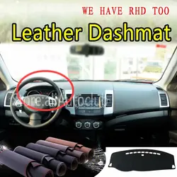 Leather Dashmat Dashboard Cover Dash Carpet Custom Car Styling Accessories For Peugeot 4007 2007 2008 2009 2010 2011 2012