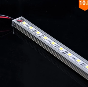 

DHL free shipping 50pcs/lot 5050 LED Bar Light White 36LED/0.5M SMD Cabinet LED Rigid Strip DC 12V Showcase LED Hard Strip