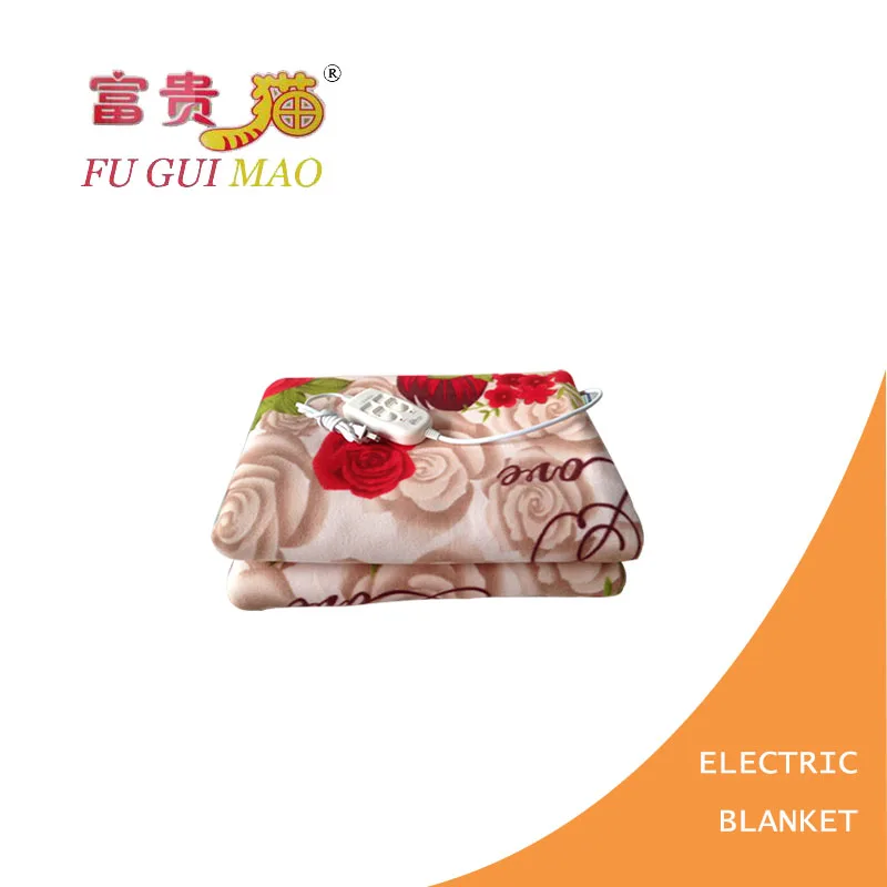 

FUGUIMAO Electric Blanket 220v Manta Electrica Plush Electric Heating Blanket Double Control Switch Heated Blanket 150x180cm