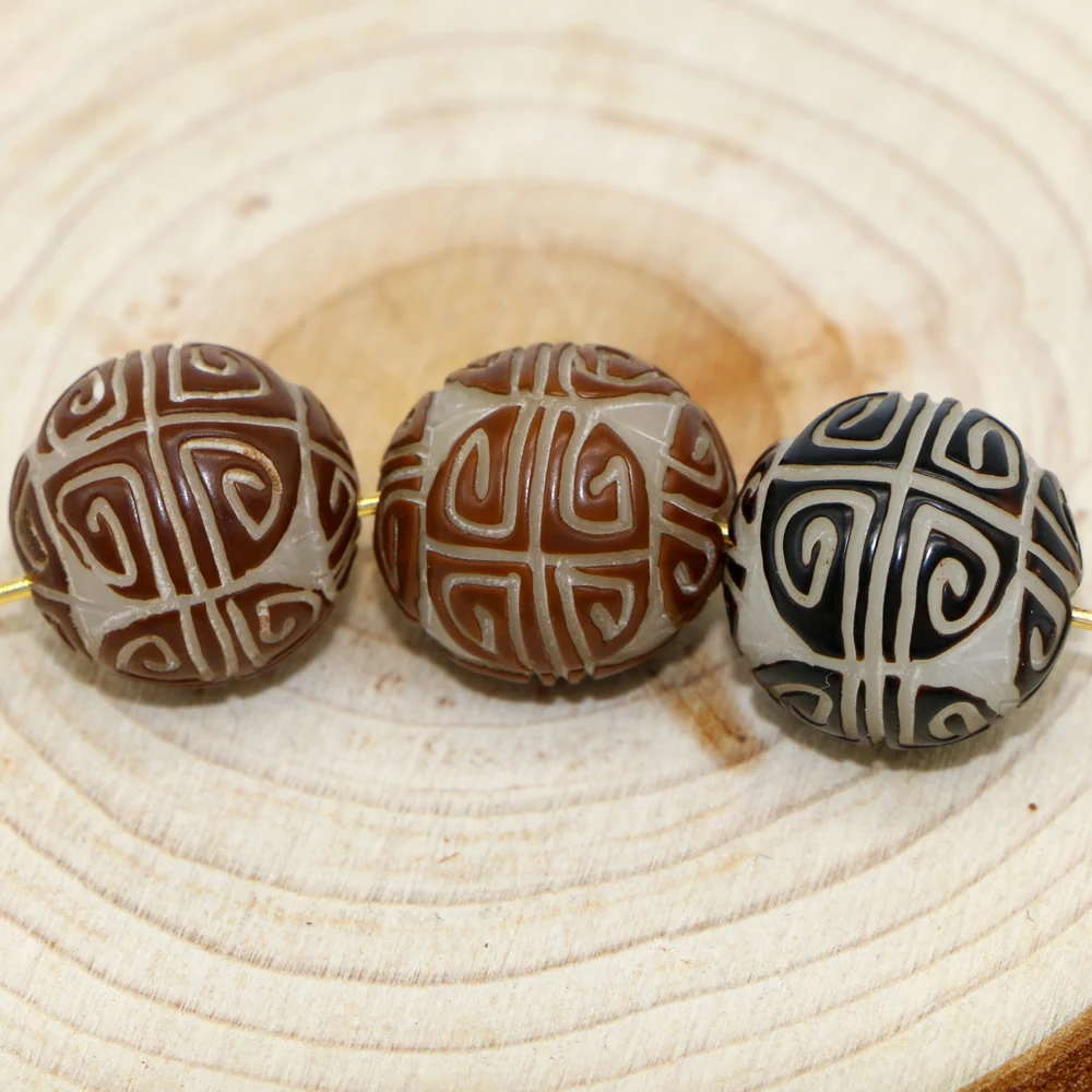 Natural bodhi Handmade Carved beads Buddha Charm