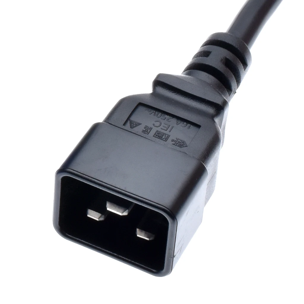 IEC 320 C20 to IEC309 316C6 Power Cords,16 Amps,IP44, H05VV-F 2.5mm Cable,316P6 plug into IEC C19 Receptacle,1.8m