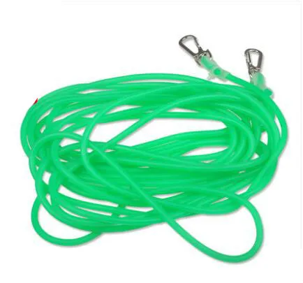 Línea de pesca de goma elástica sólida, diámetro de 4mm, 5mm, 6mm, cuerda, poste de retención, cuerda de pesca gruesa con gancho de 5m-27m