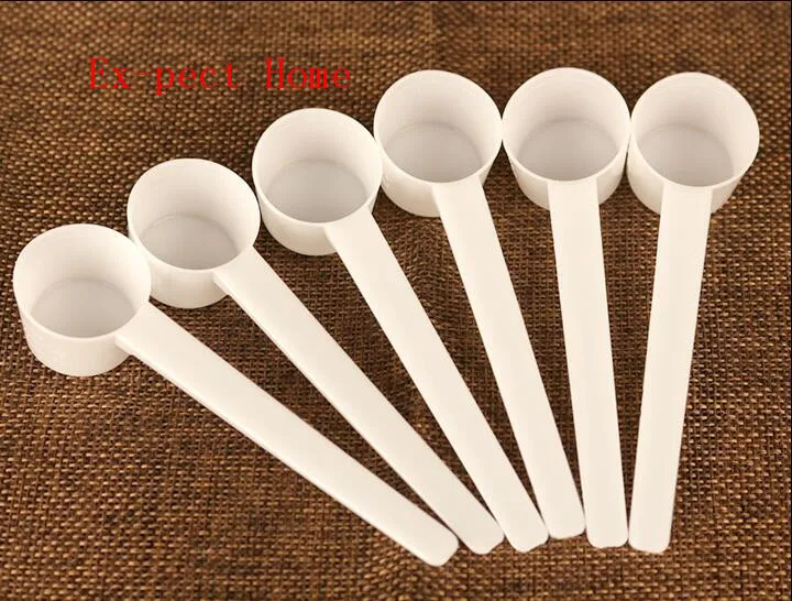 

1000pcs Professional White Plastic 5 Gram 5g Scoops/Spoons For Food/Milk/Washing Powder/Medicine Measuring