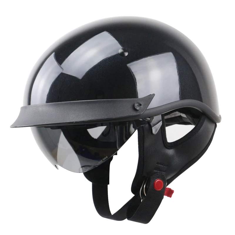 

T72model SOLID cruiser helmet DOT Approved half face helmet Removable and washable lining DD ring buckle