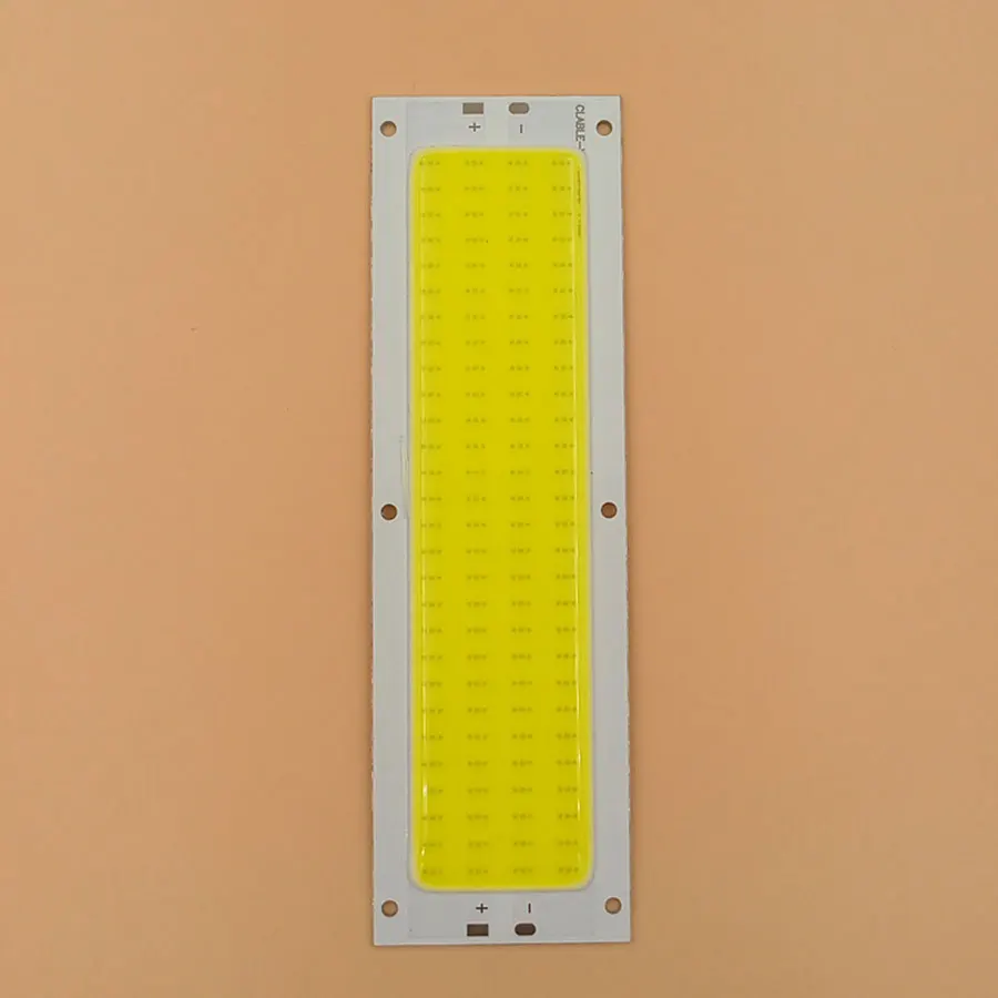 Grande promoção!!! Ultra brilhante 1300lm 12w cob led tira de luz 12v dc para diy 12v luzes trabalho lâmpadas casa 120*36mm cob chip