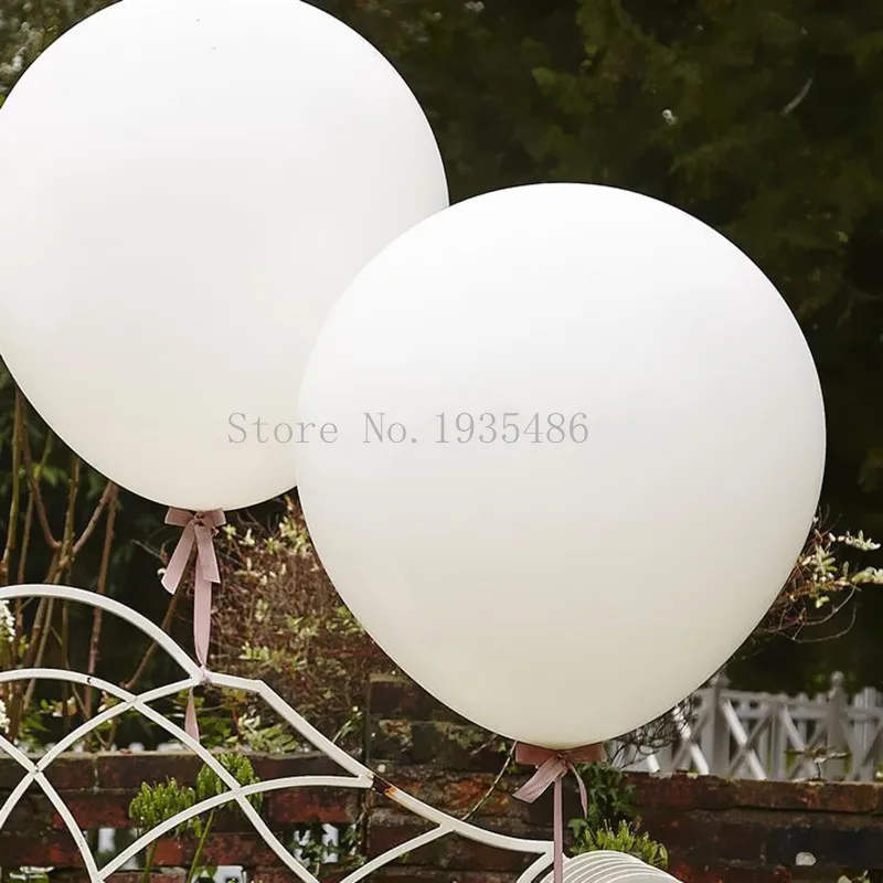 5 x 36 inch Standard 3-foot giant White Pink Helium Balloons Wedding Birthday Party Latex balloon big Christmas Decoration Event