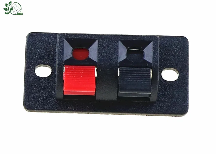 2019 Hot 5 Pcs 2 Positions Connector Terminal Push in Jack Spring Load Audio Speaker Terminals