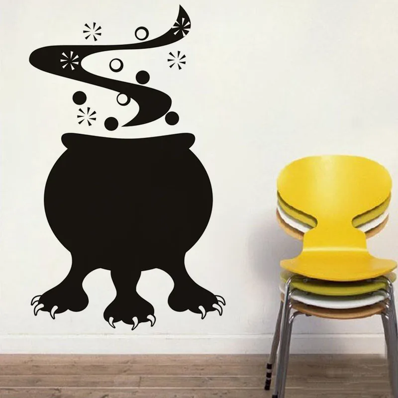 

Halloween Cauldron Monster Wall Sticker Vinyl DIY Home Decor Removable Adhesive Living Room Wall Decal For Kids