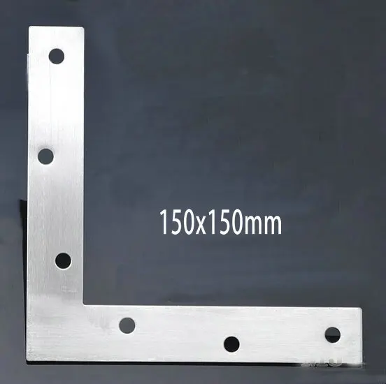 2 Pieces 150x150x25mm Stainless Steel Right Angle Plate Corner Bracket Thinckness 2mm