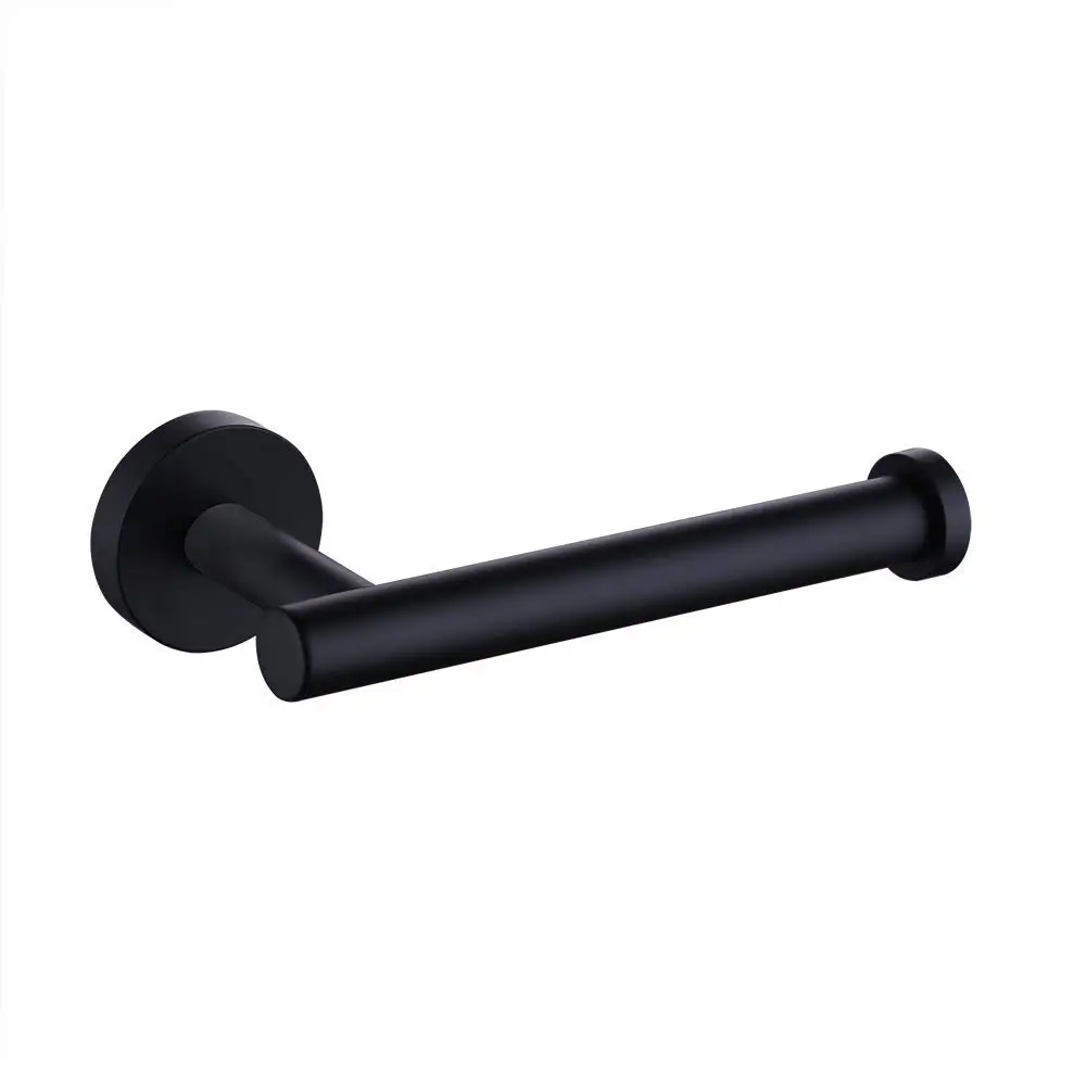 

Wall Mount Matte Black Paper holder Stainless Steel Bathroom Lavatory Toilet Paper Holder and Dispenser Bathroom accessories