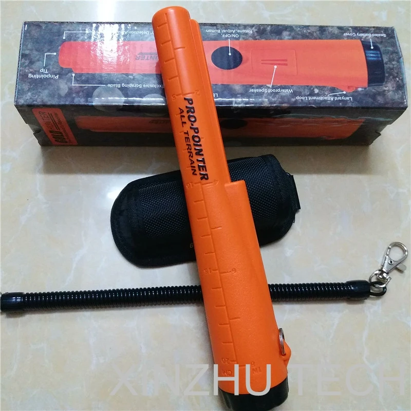 新しい高品質ポータブルゴールド検出器ゴールドハンドヘルドハンターオレンジ色地下金属検出器防水ポジショニング
