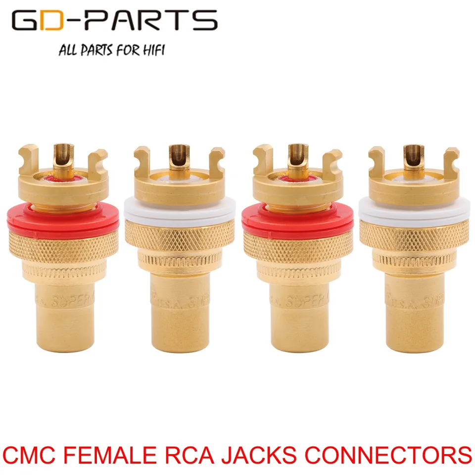 CMC 805-2.5F-G 805-2.5-AG Brass Female RCA Connector Jack For Hifi