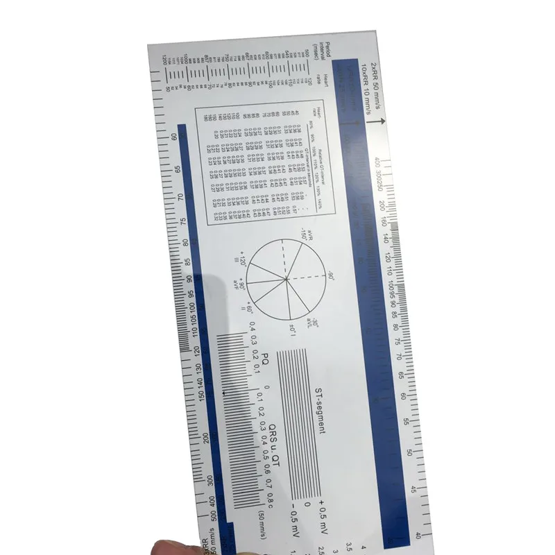 New PVC ECG ruler medical ruler ECG goniometer ECG Medical Caliper ECG Caliper electrocardiogram divider Medical ECG Divider