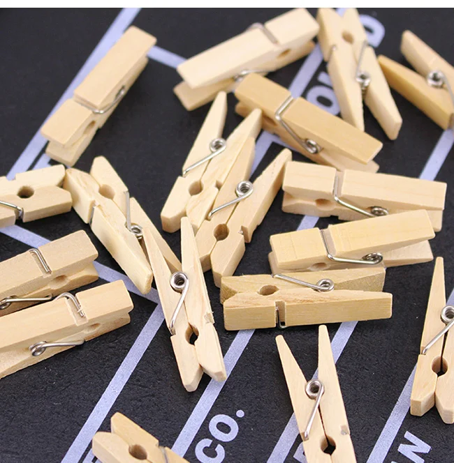 7.5cm Natural Color Wooden Clothes Photo Paper Peg Pin Clothespin Craft Clips XP0309 10pcs 20pcs 50pcs 100pcs