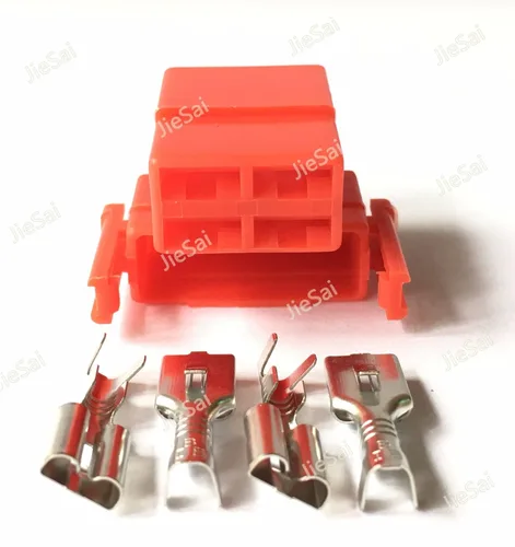 Conector de arnés hembra de 4 pines para motocicleta, Conector de Cable eléctrico automotriz