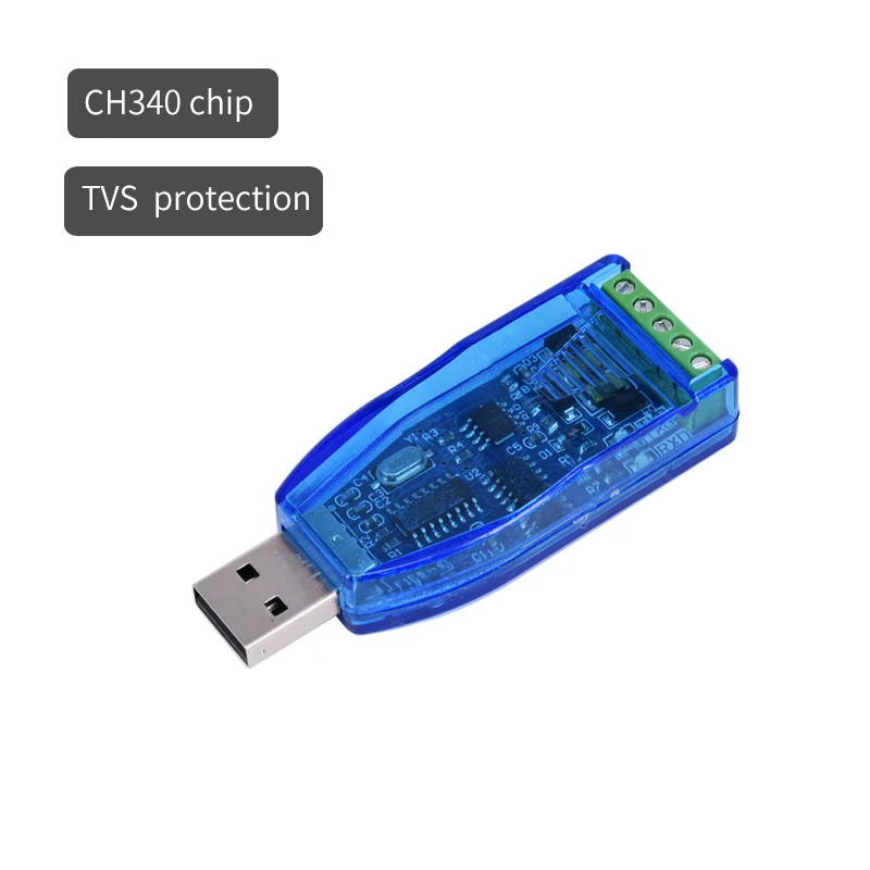 Industrial USB To RS485 Converter Upgrade Protection RS485 Converter Compatibility V2.0 Standard RS-485 A Connector Board Module