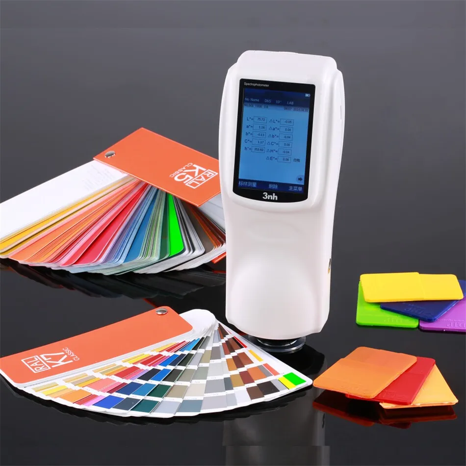 Capacitive Touch Screen Portable Spectrophotometer Price with 8mm Measuring Aperture Colorimeter Color Difference Meter