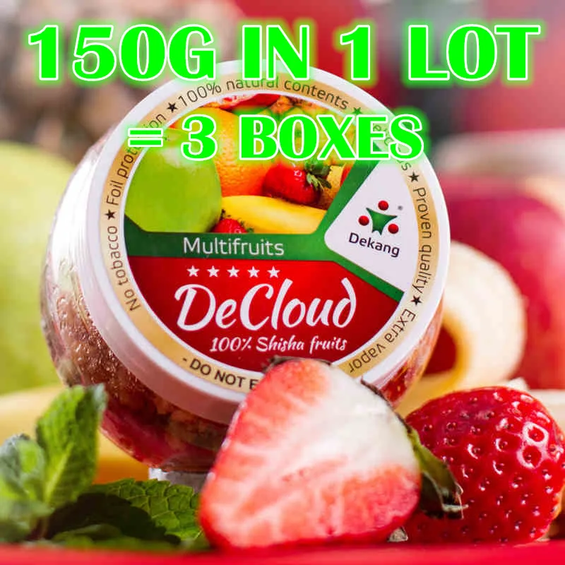 150G IN TOTAL 1 LOT DECLOUD NON-TOBACCO FLAVOR GOOD TASTE FOR SHISHA HOOKAH NARGILE WATER PIPE HOSE