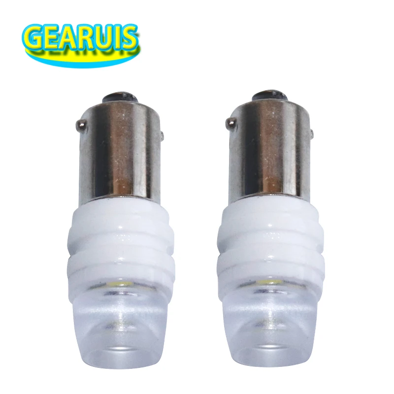 50pcs Car Marker Lamps Ba9s T4w Ceramic 3 smd 2835 led spot lighting Auto Wedge Interior Reading Lights Dome light Bulb DC 12V