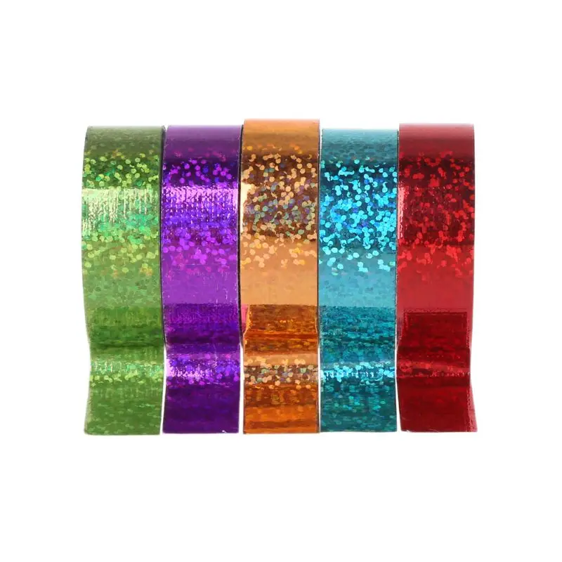 Rhythmic Gymnastics Decoration Holographic Glitter Tape Ring Artistic Stick Accessories