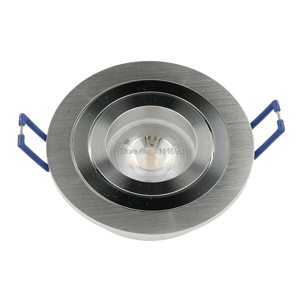 Built-in spotlight, LED and halogen GU10 MR16 installationpot Spot round metal satin ideal for  fitting+ MR16 socket, LED line